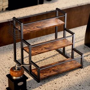 Portabottiglie a 3 Livelli per 12 Bottiglie, Organizzatore per Sciroppi di Caffè con Scaffale Bar per Uso in Cucina - Product Image 5