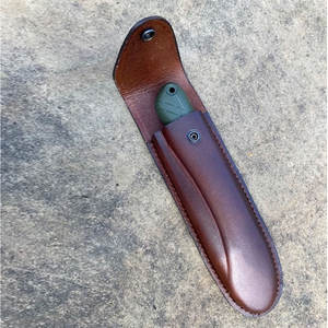 Funda de cuero resistente para cuchillo, hecha a mano con cuero vacuno auténtico, para camping, senderismo y trabajo al aire libre, funda de cuero clásica para cuchillo. - Product Image 3