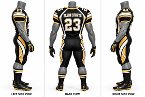 Uniforme de football américain personnalisé pour hommes, maillot d'équipe en sublimation, kit d'entraînement respirant, vêtements de sport pour les matchs - Product Image 4