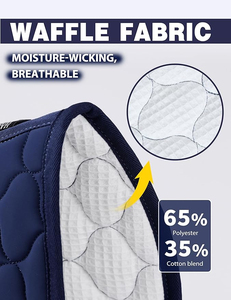 Sous-selle de dressage en coton personnalisé avec doublure en polycoton, accessoires de protection équestre pour chevaux, sous-selle antichoc - Product Image 6
