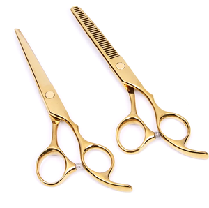 Outils de pose d'extensions de cheveux de qualité supérieure, toutes tailles et couleurs disponibles, ciseaux de coiffure haut de gamme, finition dorée - Product Image 6