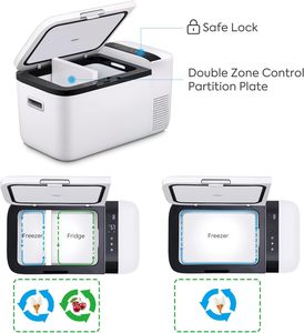 ตู้เย็นพกพาแบบสองโซน 12 โวลต์ พร้อมคอมเพรสเซอร์ Secop และระบบไฟ AC/DC - Product Image 3