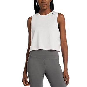 Women's Sporty Comfortable Quick Dry Spandex Tank Top Summer Fitness Training Sports Short Sleeveless <b>Singlet</b> <b>Running</b> Gym Use - Product Image 2