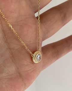 Collar con Colgante de Diamante Cultivado en Laboratorio, Corte Redondo, de Lujo, Oro Sólido de 14k/18k, Platino, Certificado IGI, Cadena Solitaria, Venta al Por Mayor - Product Image 4