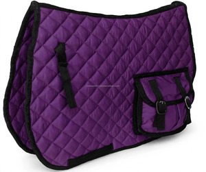 Almohadilla de Montar a Caballo Acolchada Blanca con Bolsillo y Forro Polar para Montar a Caballo - Product Image 2