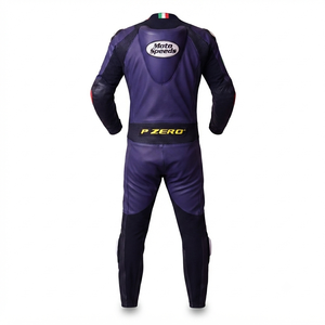 Traje de Carreras Aleix Espargaro MotoCP, Traje de Piel Sintética de Primera Calidad de Una Pieza con Protectores Deslizantes - Product Image 2
