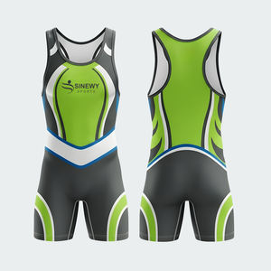 Combinaisons de lutte à sublimation, combinaisons de lutte, nom de l'équipe, joueur pour la compétition - Product Image 4