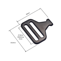 Petite boucle de sécurité latérale multi-points légère en aluminium pour ceintures de sécurité de cabine d'excavatrice Série CA-08 Ajustement universel