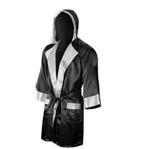 Boxing Robe Satin Fabric Customized Embroidery Sublimation Fight <b>Night</b> Gym Boxing Karate Entrance Wear - Product Image 3