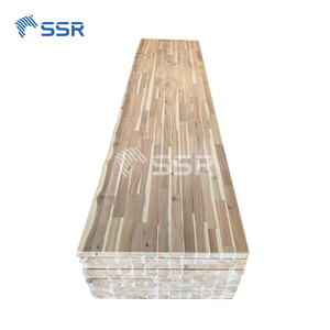 SSR VINA Design moderne 1.5 pouces d'épaisseur bloc de boucher en bois d'acacia inachevé bord vivant naturel pour plan de travail de table de cuisine etc. - Product Image 4