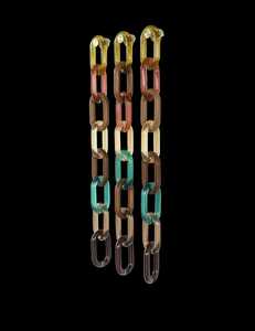 Cadena Decorativa de Pared de Resina Colorida de Lujo, Adorno Colgante Contemporáneo, Adornos de Pared - Product Image 4