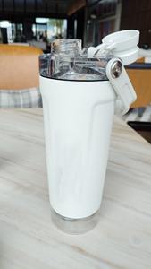 Gobelet isotherme en acier inoxydable de 600 ml avec poignée et couvercle anti-fuite, écologique, isolation thermique de 6 à 12 heures pour boissons chaudes/froides - Product Image 2