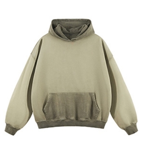 เสื้อฮู้ดผู้ชายสไตล์วินเทจพิมพ์ลายตามสั่ง ผ้าฝ้ายฟอกสี ทรงปกติ สำหรับเล่นกีฬาและวิ่งจ๊อกกิ้ง - Product Image 1