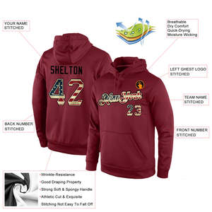 Sweat à capuche personnalisé avec impression intégrale pour équipe sportive, sweat à capuche avec nom du club, sublimation, 100% polyester polaire, sweats à capuche d'entraînement, fournisseur en gros - Product Image 5