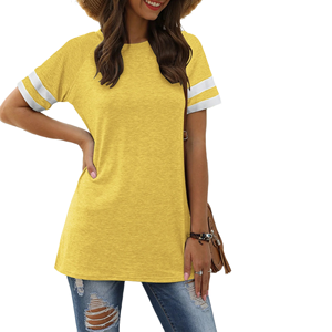 Camisetas de Verano para Mujer en Tela Premium, Blusas de Corte Regular para Damas, Camisa de Verano Cómoda y Elegante para Uso Diario o Festivo - Product Image 1