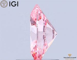 Diamante Cultivado en Laboratorio con Certificado IGI, Corte Ovalado, 1.00 Quilates, Color Rosa Intenso, Claridad VVS2, para Centro de Mesa Premium - Product Image 5