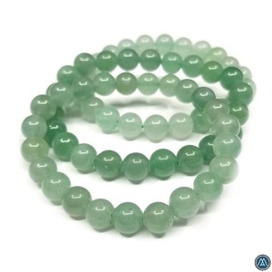 Green Aventurine Gemstone Beaded Crystal <b>Bracelet</b> Classic Plain Natural Jewelry Unisex Anniversary Gift 8mm <b>beads</b> Wholesale - Product Image 3