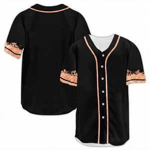 Manufacturer DROGEN EXPORT Custom Design Baseball Jersey Full Button <b>Athletic</b> Breathable Mesh Fabric Vneck Teamwear Sport Jersey - Product Image 1