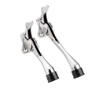 Butée de porte à commande au pied, sécurité renforcée, anti-collision, ouverture vers l'extérieur, fixation fixe, résistante au vent - Product Image 1