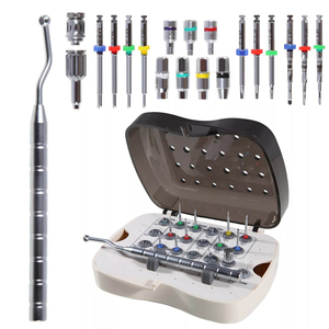 DIVIED INTERNATIONAL Dental Surgical Instrument Set Manual Hand Tools Multiple <b>Drill</b> Bits <b>Guides</b> Silver CE Certified Class II - Product Image 6