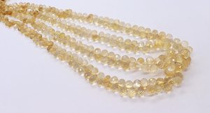 Perles de citrine naturelle facettées en forme de larme, taille 4x6 à 7x9 mm, perles de pierre précieuse de citrine en forme de goutte, brin de 20 pouces, perles facettées en forme de larme - Product Image 4