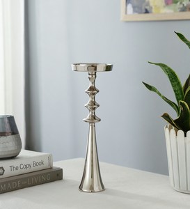 Silver Metal <b>Candle</b> Holder Taper <b>Candle</b> Stand for Wedding Dinning Party and Home Decoration Available In <b>Bulk</b> Quantity - Product Image 6