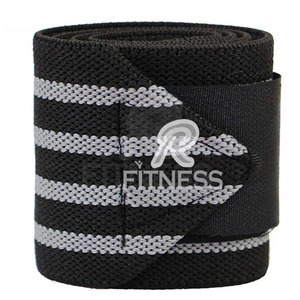Sangles de soutien élastiques pour poignets avec logo personnalisé, pour la musculation, la gym, le powerlifting, l'entraînement - Product Image 1