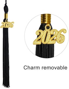 Ensemble Robe de Cérémonie Mate, Toque et Pompon 2026 pour Lycée et Diplôme Universitaire, Tissu 100% Polyester - Product Image 6
