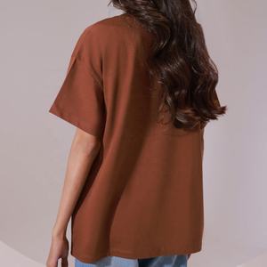 Camisetas de Bambú para Mujer al por Mayor, de Alta Calidad, OEM, Suaves, Lisas, Casuales, con Estampado, Color Rosa - Product Image 3