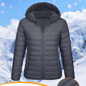 Vestes personnalisées pour femmes, style personnalisé, en toile matelassée, manches longues, respirantes, imperméables, coupe-vent, écologiques, teintes unies - Product Image 4