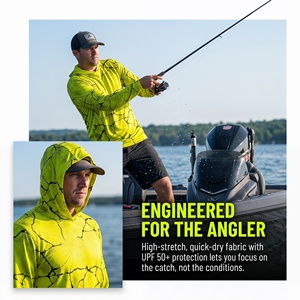 Sudadera de Pesca en Aguas Profundas Personalizada, Manga Larga, Protección Solar UPF50, Secado Rápido, 100% Poliéster - Product Image 6