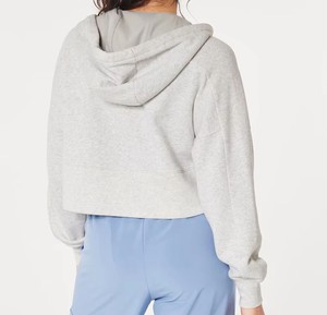 Sudadera con Capucha Informal de Color Sólido para Mujer, Marca IM INSTRUMENTS, con Logotipo Personalizado, Tejido de Felpa de Algodón y Spandex, Servicio OEM Disponible - Product Image 2