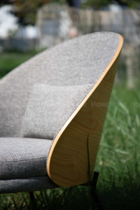 เก้าอี้พักผ่อนเบาะโฟมความหนาแน่นสูงสไตล์โมเดิร์นพร้อมพนักพิงไม้อัดไม้อัดเก้าอี้ห้องนั่งเล่นที่ไม่เหมือนใครจากเวียดนาม - Product Image 4