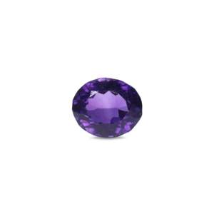Natural Amethyst Oval Cabochon 6.35 Carat Certified Purple Gemstone - Product Image 1