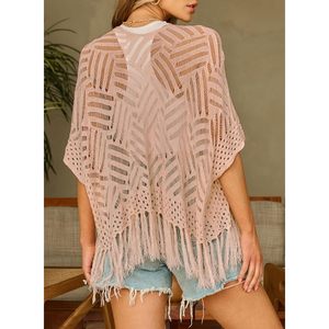 2025 mujeres ligeras verano 2025 Cropped Crochet Top Beach Kimono Cover Ups - Product Image 1