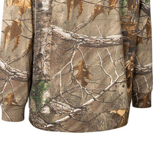 T-shirts de chasse respirants à manches longues de haute qualité, impression de logo personnalisée, col rond, pour hommes - Product Image 4