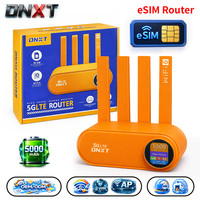 Routeur WiFi 6 DNXT ESIM 300 Mbps, routeur WiFi ESIM AP VPN Cat4, routeur carte ESIM VSIM 5000 mAh, modem ESIM pour services multiples