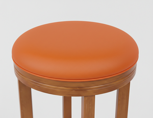 Mesa de Centro Moderna Redonda de Madera de Caucho con Base Redonda para Muebles de Sala de Estar - Product Image 3