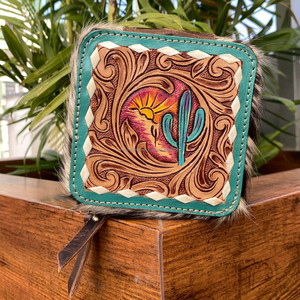 Venta caliente de cuero mecanizado a mano personalizado portátil Mini joyero pequeño organizador de joyas de almacenamiento de viaje cajas de joyería de cuero de vaca - Product Image 2