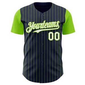 Camiseta de Béisbol de Manga Corta de Verano, Sublimada con Nombre de Equipo Personalizado OEM, Impresa por Transferencia de Calor, Transpirable, 100% Poliéster - Product Image 2