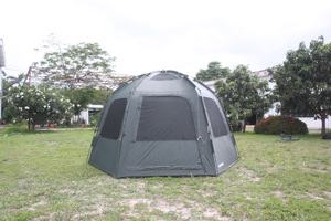 เต็นท์แคมป์ปิ้งทรงหกเหลี่ยม CAMPTOWN สำหรับ 4-5 คน ผ้า Oxford สองชั้น กันน้ำ 1500-2000 มม. กางเร็ว ใช้กลางแจ้ง รุ่น SUNSET 380 - Product Image 2