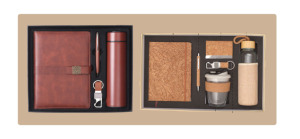 Juego de Regalo Corporativo Premium Liviya 4 en 1 de Metal y Plástico (Agenda, Bolígrafo, Puntero Láser, Llavero, Botella de Agua) - Product Image 5