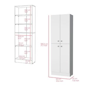 Armadio Dispensa Bianco Coahoma per Cucina - Product Image 5