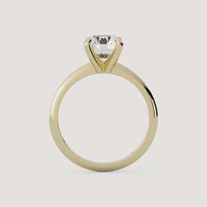 แหวนหมั้นเพชรทรงกลม 1.5 กะรัต เพชรเพาะเลี้ยงในห้องปฏิบัติการ ทองคำแท้ 14K แบบโซลิแทร์ 4 กรงเล็บ สำหรับขอแต่งงาน แหวนแต่งงาน ขายส่ง - Product Image 4