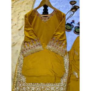 Designer Women's Party <b>Wear</b> Top-Bottom and Beautiful Dupatta Set - Product Image 3