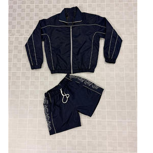 Pantalones Cortos Deportivos Casuales de Poliéster/Algodón Ligeros con Cierre Personalizado al por Mayor para Hombre, Cortavientos Transpirable de Verano, Modelo Regular, sin Estampado - Product Image 1