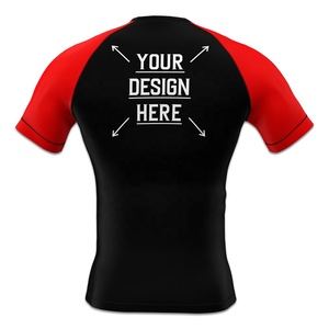 เสื้อรัดกล้ามเนื้อสำหรับกีฬา No Gi ยี่ห้อ OEM ODM ระบายอากาศ แห้งเร็ว ป้องกันรังสียูวี UPF50+ สำหรับผู้ชาย เล่น BJJ แขนสั้น - Product Image 4