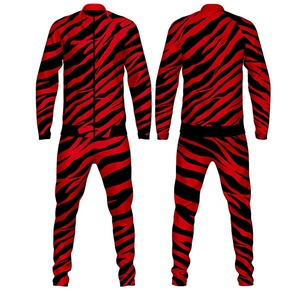 Chándal de sublimación para hombre con cremallera, corte ajustado, cómodo, para entrenamiento, gimnasio, correr y rendimiento atlético. - Product Image 4