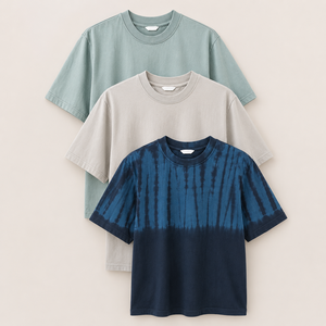 T-shirt unisexe décontracté en coton 100% de haute qualité 230 g/m² à col rond pour homme, streetwear quotidien, motif lettres personnalisé sur le devant, manches courtes - Product Image 2