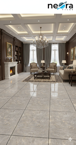 Azulejos de Porcelana Glaseados Versacee Gris 600x1200mm Acabado Brillante 8mm Azulejos Modernos para Piso de Cocina y Sala de Estar - Product Image 2